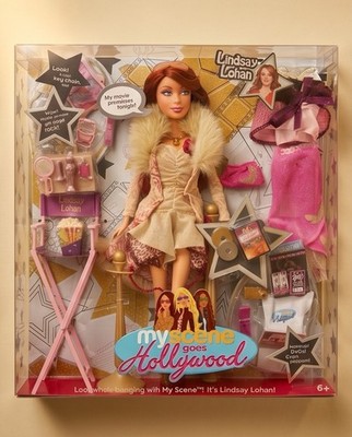 my scene goes hollywood lindsay lohan doll mint box