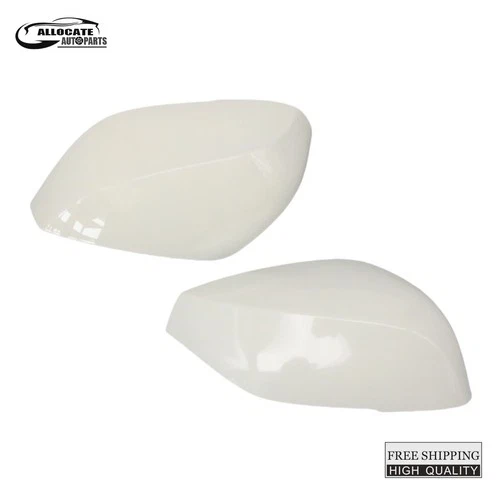 White Left＆Right Side View Mirror Cover Caps For Infiniti Q50 Q60 Q70 2014-2021
