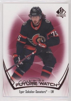 2021-22 SP Authentic Future Watch Limited Red Egor Sokolov #178 Rookie RC 5ya