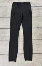 LULULEMON FAST FREE TIGHT II Womens Sz 2 Gray Nulux Stretch Non Reflective Tight