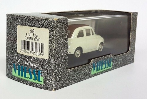 Vitesse 1/43 - 500 Fiat 500 Closed Roof White / Tan Diecast Model Car - Picture 2 of 4