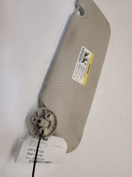 11-16 DODGE GRAND CARAVAN RH Passenger Right Sun Visor Without Illumination Foto 3 de 4