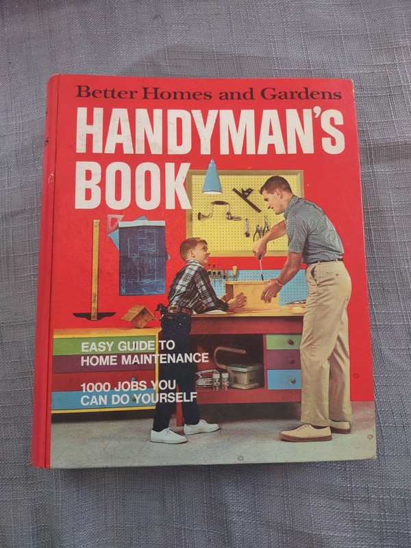 Better Homes and Gardens Handyman’s Binder Book Hard Cover 1970 Vintage