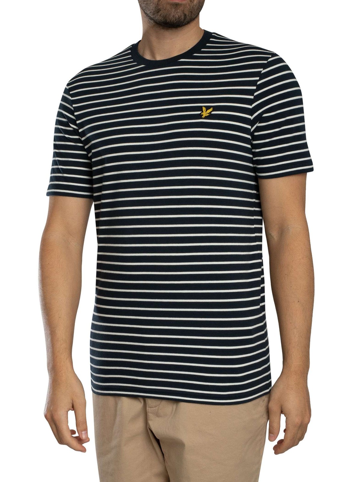 Lyle & Scott Breton T-Shirt, Dark Navy/White - L