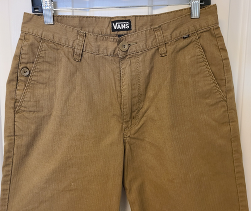 Vans Shorts Boy's 30 Straight Leg Brown Chino Casual - Picture 9 of 10