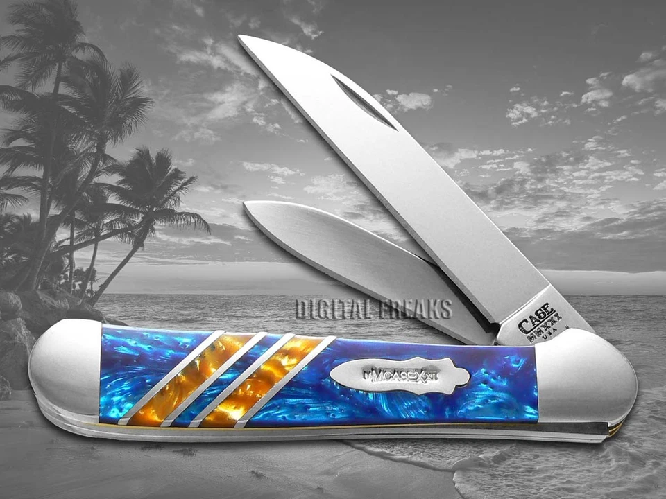 Case xx Vault Copperhead Blue Cloud & Butter Rum Corelon 9249W-BCBR Pocket Knife - Image 2 of 4