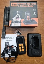 2 In 1 Wireless Dog Fence And Training Collar