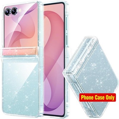Case for Samsung Galaxy Z Flip 8, Clear Glitter Sparkly Shiny Bling