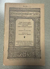 Riverside Literature Series By Edgar Allen Poe 1898 #120-Great Condition