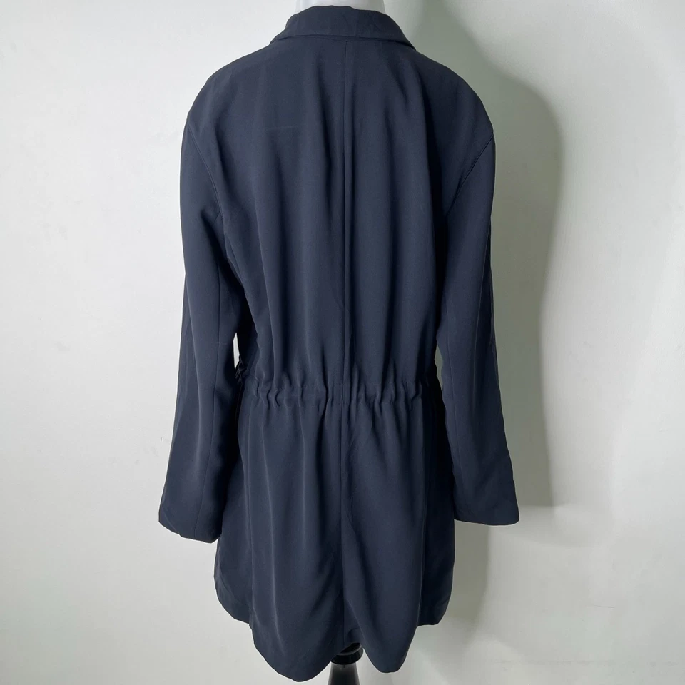 Lafayette 148 Women's Navy Blue Tie Blazer Jacket Size Medium - Изображение 4 из 4