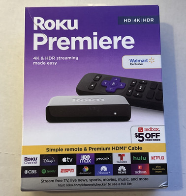 Roku Premiere 3920RW HD/4K/HDR Streaming Media Player