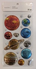 Solar System Planets Outer Space Scrapbooking Stickers by Recollections