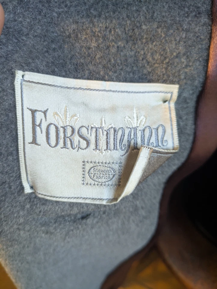 Vintage - 1960s Forstmann Wool Overcoat / Pea Coat - Medium - Oversized Buttons - Image 3 of 4