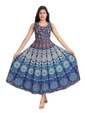 Indian Women's Maxi Long top Designer Frock for Women/Girls Traditional Dress