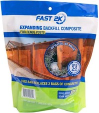 Fast 2K Fence Post Mix and Concrete Alternative and Replacement for Fence Pos...