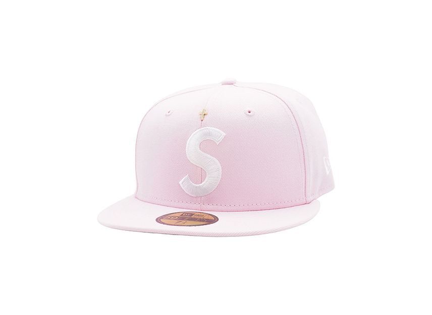 Supreme Gold Cross S Logo New Era Pink | eBay Supreme Gold Cross S Logo New Era Pink | eBay