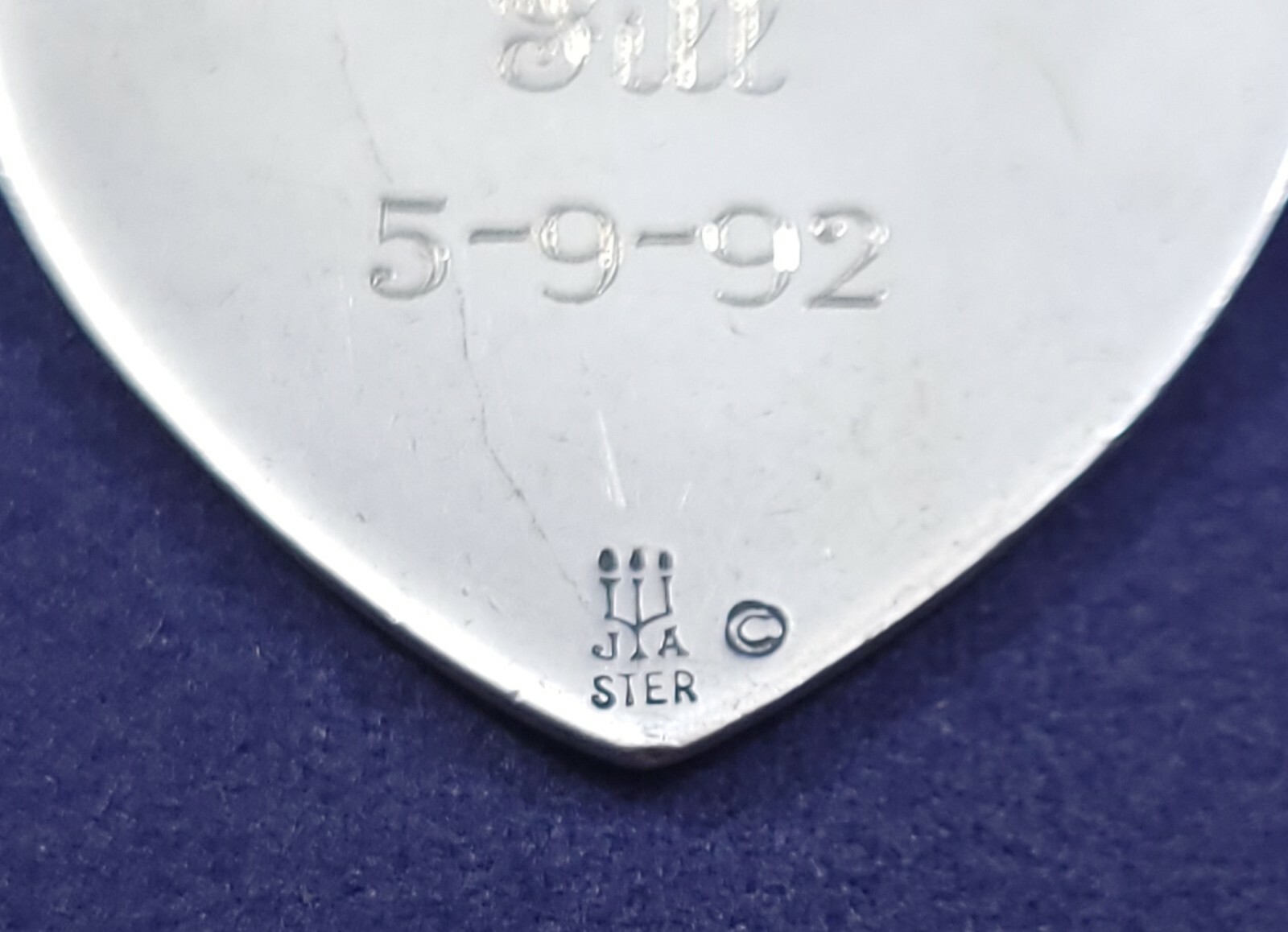 James Avery Patchwork Heart Pendant Sterling Silv… - image 3