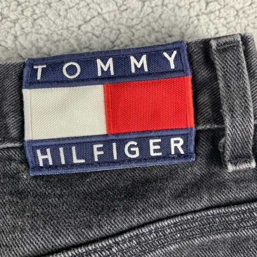 VTG Tommy Hilfiger Jeans Mens 38x32 (Fits 36x31) Black Carpenter Baggy 90s Y2K - Picture 4 of 18