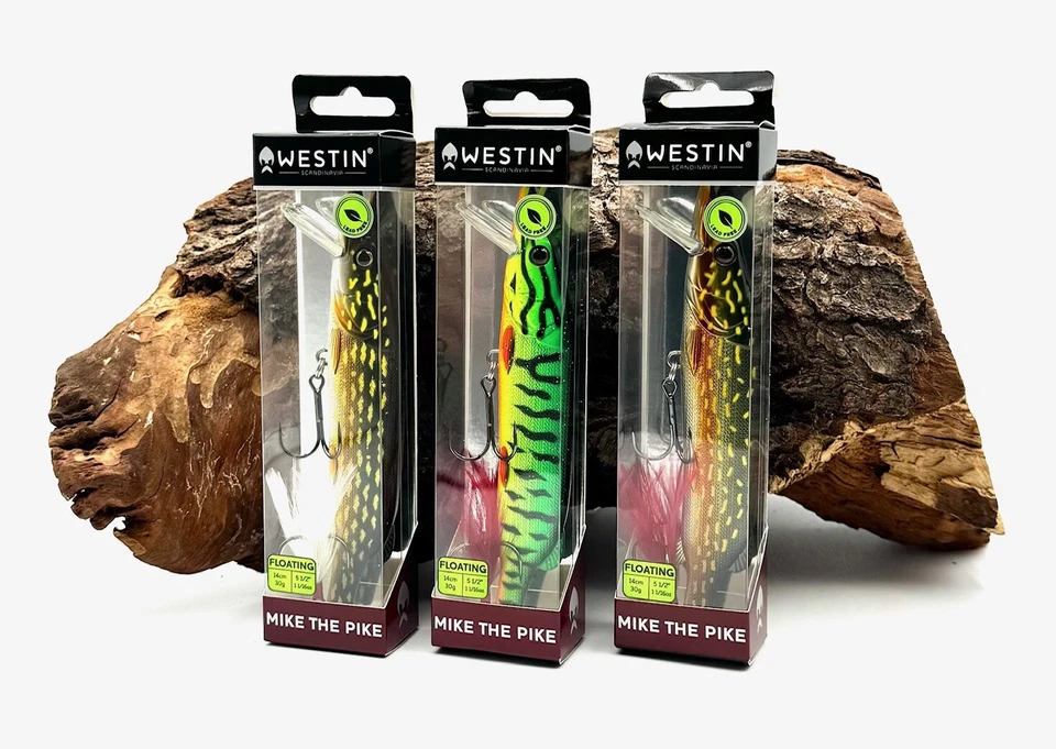 Westin Mike The Pike Crankbait 14cm 30g 3 Farben Hardbait Hecht Wobbler Crank DA