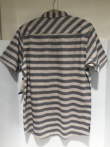 NEW RIP CURL Men's Colby Short Sleeve SHIRT LARGE NAVY COTTON D203 - Picture 2 of 3