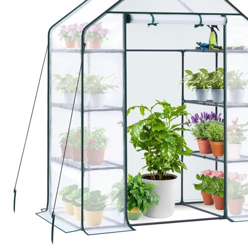 Insulated Mini Greenhouse with Heavy-Duty PE Cover - Maximize Your Garden Space