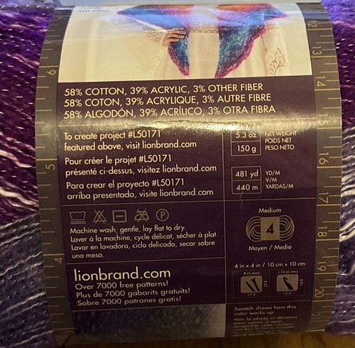 Lion Brand Shawl in a Ball Yarn "Mindful Mauve" 36 Skeins #1009 - Picture 5 of 5