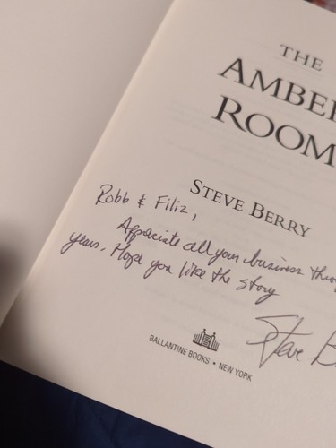 The Amber Room by Steve Berry Signed First Printing - Picture 4 of 12