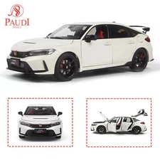 1/18 Scale Paudi Honda Civic Type-R FL5 Car Diecast Model 2023 Collect Gifts