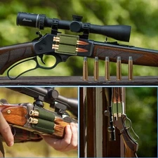 2Pcs Tactical Hook&Loop Rifle Buttstock Shell Pouch Ammo Holder for 12/20 Gauge