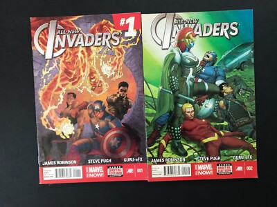 Marvel Comics brandneu Invaders Ausgabe 1 und 2 James Robinson Steve Pugh Guru-eFX 