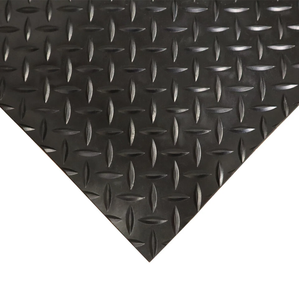 Rolo de piso de borracha Rubber-Cal "Diamond-Plate" - Imagem 2 de 4