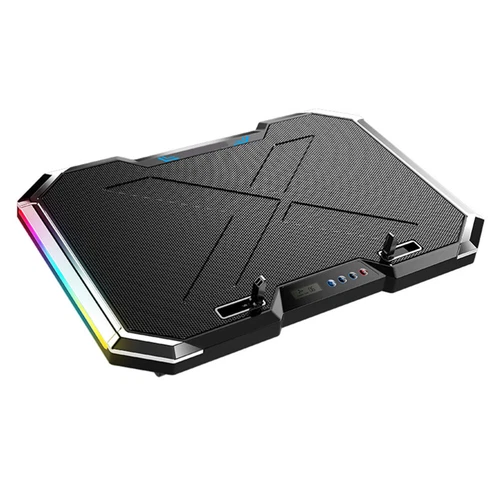  RGB Luminous Kühlbasis Laptop-Kühler Mit LED-Lüfter Gaming-Laptop-Kühler
