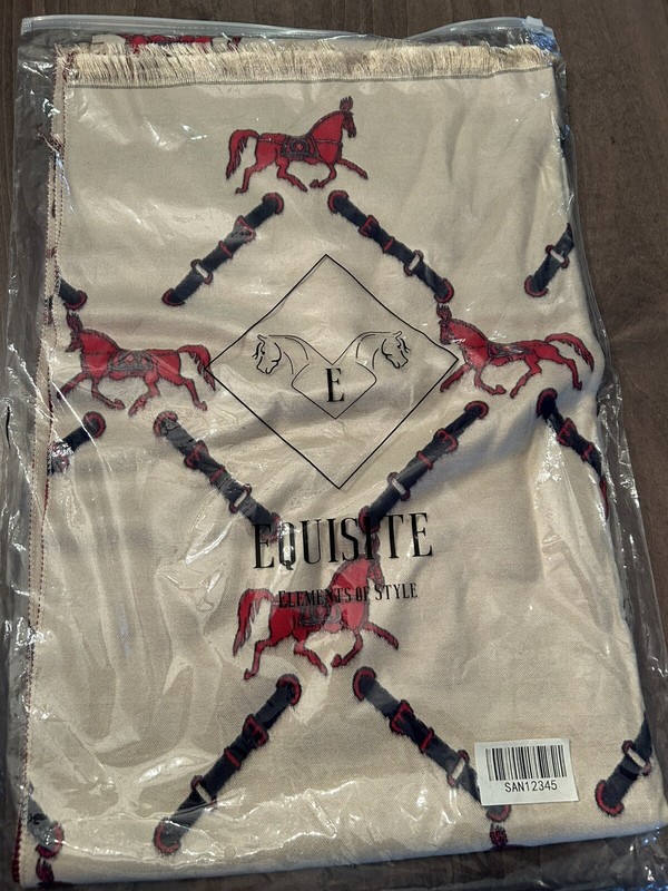Reversible Le Cheval Horse Equestrian Themed Scarf