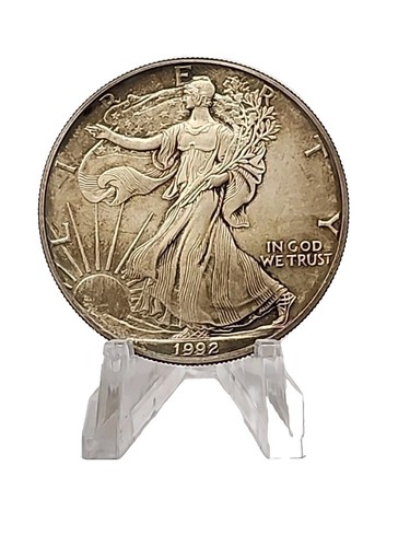 1992 Silver American Eagle $1 - BU - Brilliant Uncirculated - In