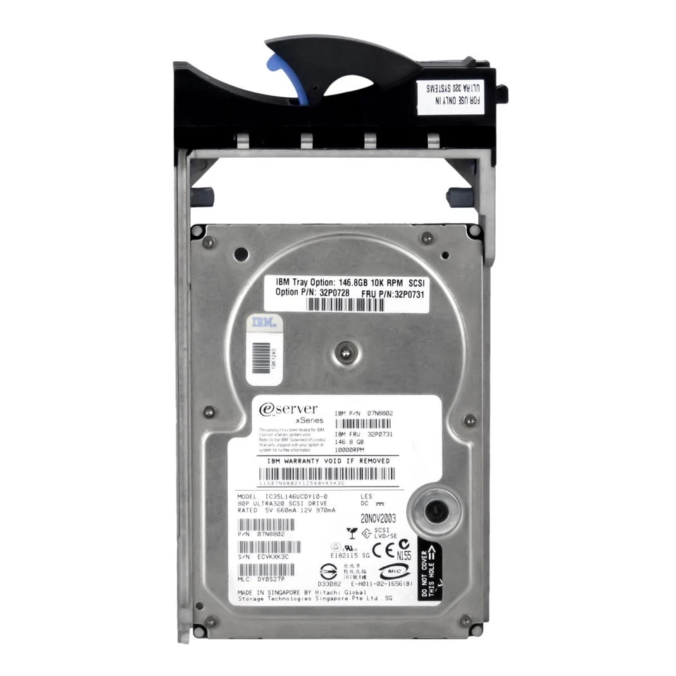 Disk IBM 32P0731 07N8802 IC35L146UCDY10-0 146GB 10000U/Min SCSI U320 3.5'' - Image 3 of 3