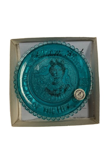 Pre-Owned Pairpoint Cup Plate PENNA DUTCH LAND OF THE HEX GREEN U248 - Picture 3 of 3