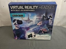 Utopia 360 Virtual Reality Headset With Built in Headphones New Open Box NOB