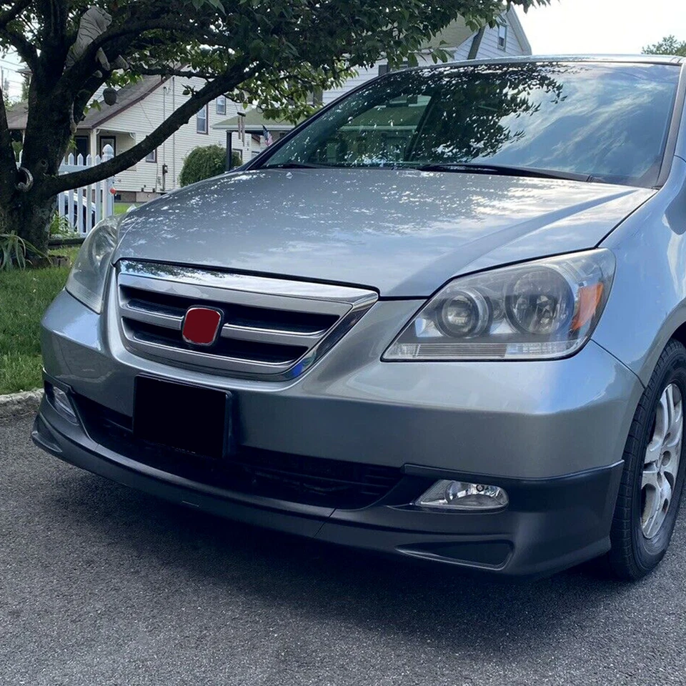 For Honda Odyssey 2005-2007 MU Style Front Bumper Lip Splitter Polypropylene Foto 2 de 4