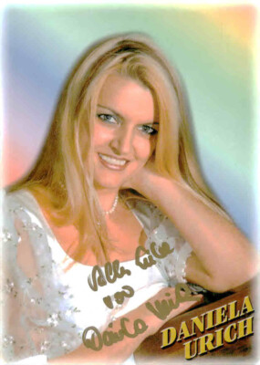 DANIELA URICH Originalautogramm österreischische Sängerin N°388