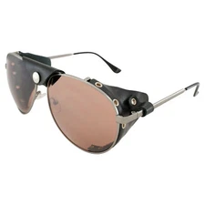 Global Vision Aviator-3 Motorcycle Sunglasses w/Side Shields Gunmetal Frames