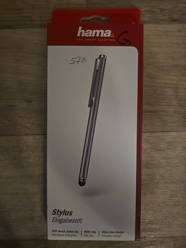 Hama Eingabestift "Slim" für Tablets und Smartphones, Silber, B00182506 - Bild 2 von 3