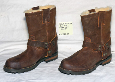 Luxe De Leon SANTO HARNESS hand-made brown oiled suede boot, sizes 10 14 - m140m