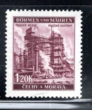 GERMANY BOHEMIA & MORAVIA STAMP WWII CECHY & MORAVIA STAMP MNH LOT 1365U