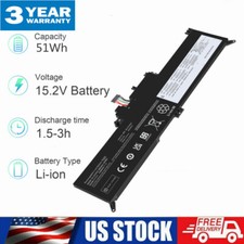 00HW027 01AV433 Battery for Lenovo ThinkPad X380 Yoga 260 370 X380 15.2V 51Wh