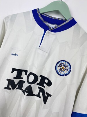 Leeds United 1990 1991 Home Football Shirt Soccer Jersey