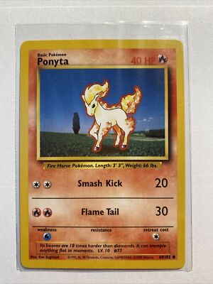 pokemon card ponyta 60/102 1995 | eBay