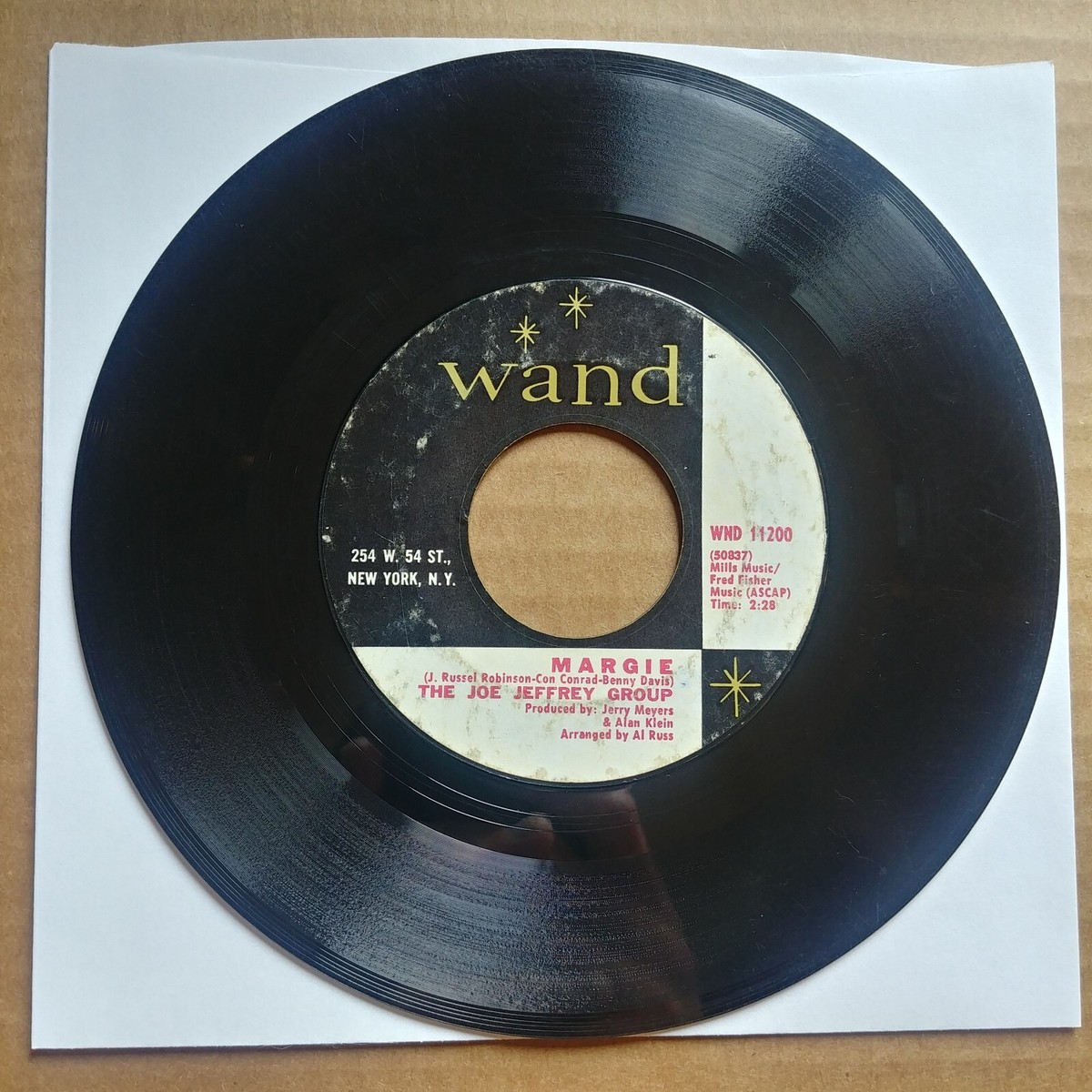 THE JOE JEFFREY GROUP My Pledge Of Love 45 7