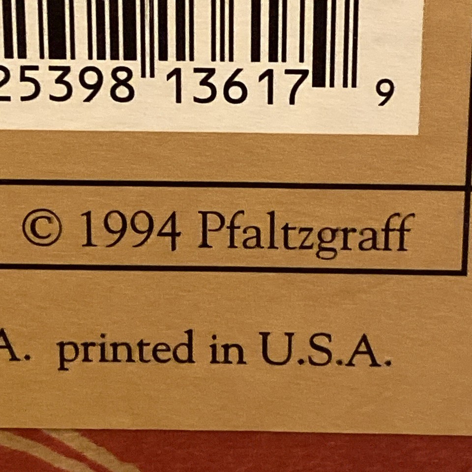 PFALTZGRAFF Bell Holiday Plate Christmas Heritage Bone China. New In