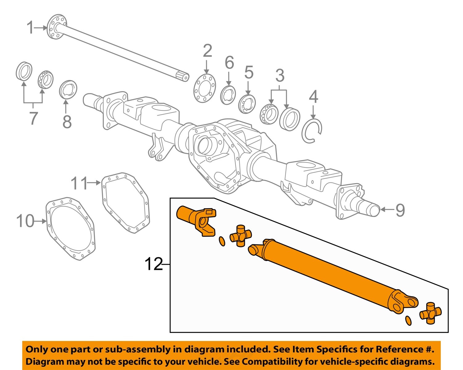 GM OEM Rear-Drive Shaft 84042200 | eBay