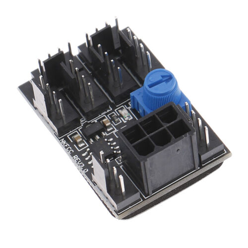 Chassis Fan PWM Hub Speed Controller High Power Support DC12V 3PIN/4PIN S ZJ - Picture 4 of 9